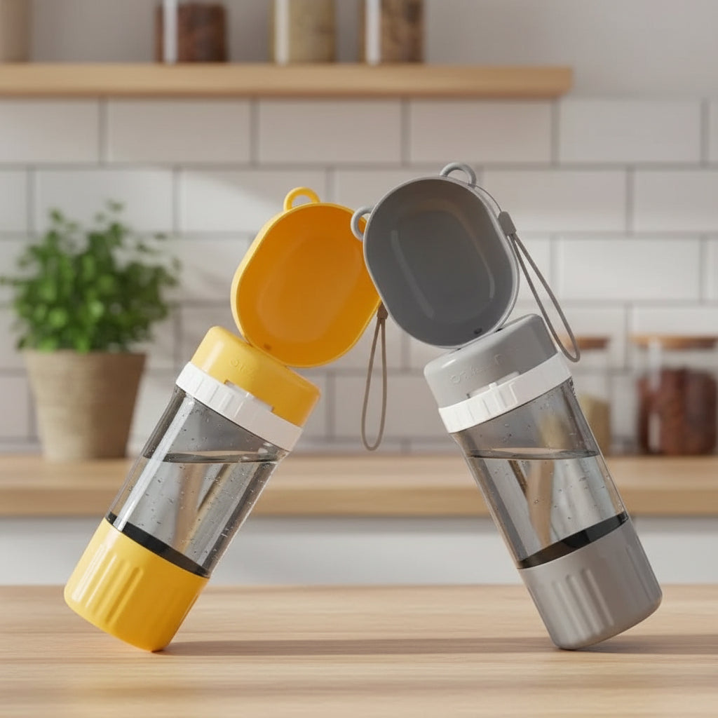 Gamelle Portable pour Chien - Distributeur d'Eau et Nourriture 2 en 1